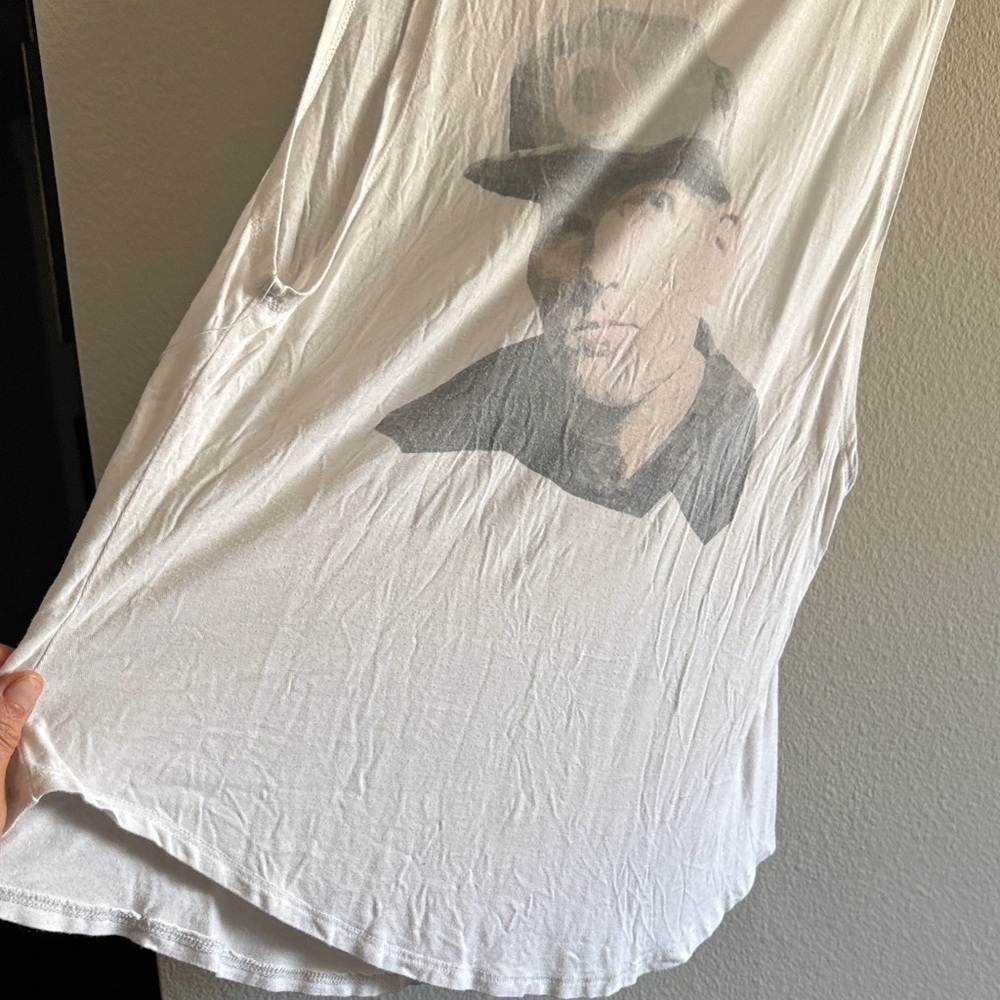 Vintage White Kaskade Oversized Tank Top - Picture 5 of 6